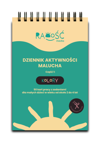 Książka na spirali dla dzieci Dziennik Aktywności Malucha: część 1 - Kolory